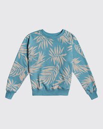 0 Wild Palm - Palm Print Sweatshirt for Women Azul S3CR11BIP0 Billabong