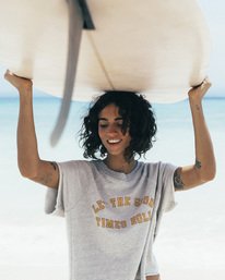 0 Trowback - Camiseta de manga corta de tejido de rizo para Mujer  S3CR13BIP0 Billabong