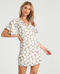 4 Wander Beyond - Floral Wrap Dress for Women  S3DR22BIP0 Billabong