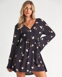 1 Side Out - Minivestido floreado para Mujer Gris S3DR32BIP0 Billabong