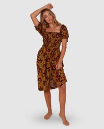 4 Sunbaked - Midikleid für Frauen Rot S3DR47BIMU Billabong