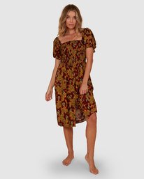 0 Sunbaked - Midikleid für Frauen Rot S3DR47BIMU Billabong
