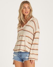 2 Baja Beach - Hooded Jumper for Women Branco S3JP01BIP0 Billabong