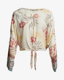 0 Back Round - Printed Blouse for Women White S3TP04BIP0 Billabong