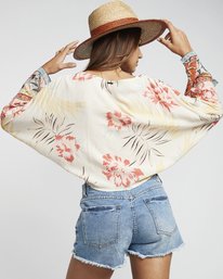 3 Back Round - Printed Blouse for Women White S3TP04BIP0 Billabong