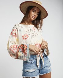 2 Back Round - Printed Blouse for Women White S3TP04BIP0 Billabong