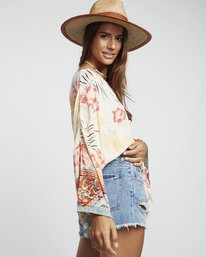 4 Back Round - Printed Blouse for Women White S3TP04BIP0 Billabong