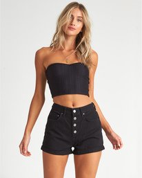 0 Button Front High Tide - Denim Shorts for Women  S3WK10BIP0 Billabong