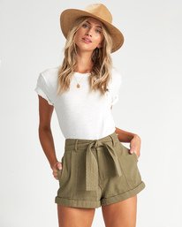 4 Day After Day - Pantalones cortos de tiro alto para Mujer  S3WK16BIP0 Billabong