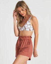 2 Sliding Rock - High Waisted Shorts for Women Red S3WK18BIP0 Billabong
