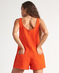 2 Lazy Waves - kurzer Overall für Frauen Orange S3WK48BIMU Billabong