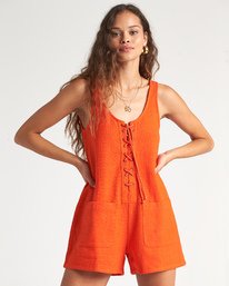 0 Lazy Waves - kurzer Overall für Frauen Orange S3WK48BIMU Billabong