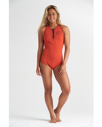 0 1mm Shorty - Traje de surf largo sin mangas para Mujer Naranja S41G62BIP0 Billabong