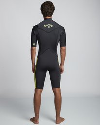 2 2/2mm Absolute FL - leichter Neoprenanzug mit Chest-Zip und kurzen Ärmeln für Herren Grün S42M70BIP0 Billabong