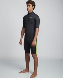 3 2/2mm Absolute FL - leichter Neoprenanzug mit Chest-Zip und kurzen Ärmeln für Herren Grün S42M70BIP0 Billabong