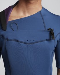 7 2/2mm Absolute FL - Short Sleeve Chest Zip Springsuit for Men Blue S42M70BIP0 Billabong