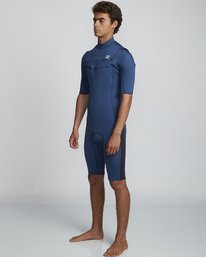3 2/2mm Absolute FL - Short Sleeve Chest Zip Springsuit for Men Blue S42M70BIP0 Billabong