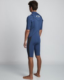4 2/2mm Absolute FL - Short Sleeve Chest Zip Springsuit for Men Blue S42M70BIP0 Billabong