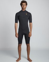 0 2/2mm Absolute FL - leichter Neoprenanzug mit Chest-Zip und kurzen Ärmeln für Herren  S42M70BIP0 Billabong