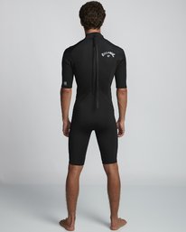 3 2/2mm Absolute FL - leichter Neoprenanzug mit Back-Zip und kurzen Ärmeln für Herren Schwarz S42M71BIP0 Billabong