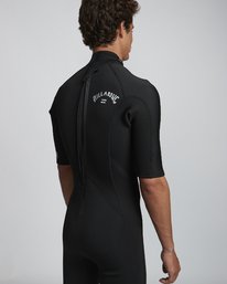 6 2/2mm Absolute FL - leichter Neoprenanzug mit Back-Zip und kurzen Ärmeln für Herren Schwarz S42M71BIP0 Billabong