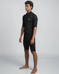 4 2/2mm Absolute FL - leichter Neoprenanzug mit Back-Zip und kurzen Ärmeln für Herren Schwarz S42M71BIP0 Billabong