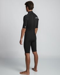 5 2/2mm Absolute FL - leichter Neoprenanzug mit Back-Zip und kurzen Ärmeln für Herren Schwarz S42M71BIP0 Billabong