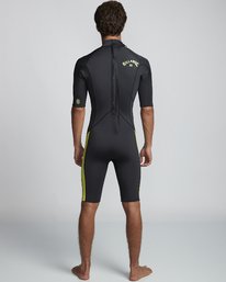 2 2/2mm Absolute FL - leichter Neoprenanzug mit Back-Zip und kurzen Ärmeln für Herren Grün S42M71BIP0 Billabong