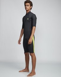 1 2/2mm Absolute FL - leichter Neoprenanzug mit Back-Zip und kurzen Ärmeln für Herren Grün S42M71BIP0 Billabong
