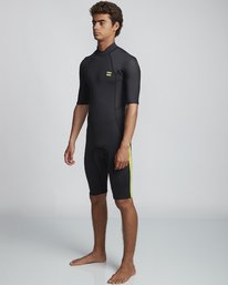 3 2/2mm Absolute FL - leichter Neoprenanzug mit Back-Zip und kurzen Ärmeln für Herren Grün S42M71BIP0 Billabong
