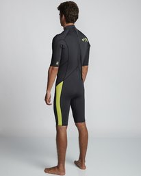 4 2/2mm Absolute FL - leichter Neoprenanzug mit Back-Zip und kurzen Ärmeln für Herren Grün S42M71BIP0 Billabong