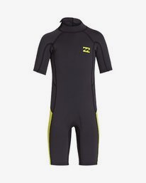 0 2/2mm Absolute FL - leichter Neoprenanzug mit Back-Zip und kurzen Ärmeln für Kleinkinder Grün S42T60BIP0 Billabong
