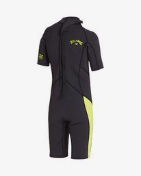 2 2/2mm Absolute FL - leichter Neoprenanzug mit Back-Zip und kurzen Ärmeln für Kleinkinder Grün S42T60BIP0 Billabong