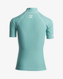 1 Logo In - Short Sleeve UPF 50 Rash Vest for Women Green S4GY02BIP0 Billabong