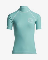0 Logo In - Short Sleeve UPF 50 Rash Vest for Women Green S4GY02BIP0 Billabong