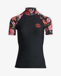 0 Flower - Short Sleeve Rash Vest for Women  S4GY06BIP0 Billabong