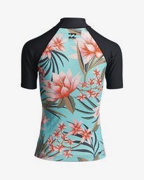 3 Surf Capsule - Short Sleeve UPF 50 Rash Vest for Women Green S4GY11BIP0 Billabong