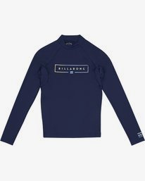 0 Unity - Long Sleeve UPF 50 Rash Vest for Boys Blue S4KY16BIP0 Billabong