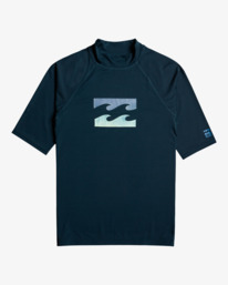 0 Team Wave - Short Sleeve UPF 50 Rash Vest for Men Blue S4MY07BIP0 Billabong