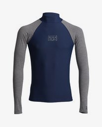 0 Contrast - Long Sleeve UPF 50 Rash Vest for Men Azul S4MY14BIP0 Billabong