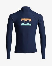0 Team Wave - Surf Tee UPF 50 manches longues pour Homme Bleu S4MY15BIP0 Billabong