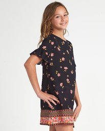 1 Over Again - Robe mini à motif floral pour Fille Noir S8DR01BIP0 Billabong