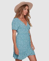 Billabong denim wrap dress hotsell