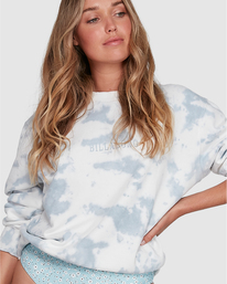 8 Bluesday Tie Dye - Sweatshirt f&uuml;r Frauen Blau T3FL40BIMU Billabong