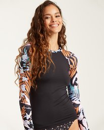 0 Tropic Moon - Long Sleeve UPF 50 Rash Vest for Women  T3GY05BIMU Billabong