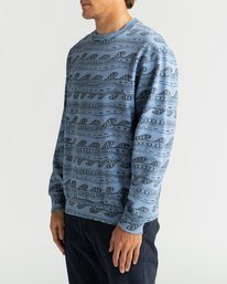 1 Wave Wash Halfrack - Sudadera para Hombre Azul U1FL08BIF0 Billabong