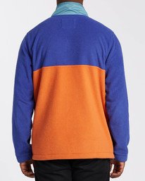 1 Adventure Division Collection Boundary Mock Lite - Mock Neck Fleece for Men Blue U1FL29BIF0 Billabong