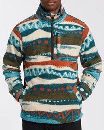 4 Adventure Division Collection Boundary Mock Neck - Mock Neck Fleece for Men Beige U1FL35BIF0 Billabong