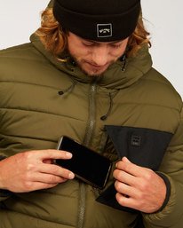 6 Adventure Division Collection Journey - Puffer Jacket for Men Brown U1JK30BIF0 Billabong