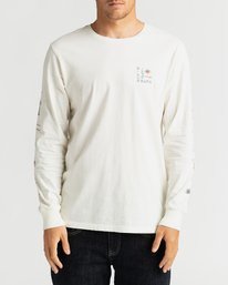 0 Hot Springs - Long Sleeve T-Shirt for Men White U1LS25BIF0 Billabong